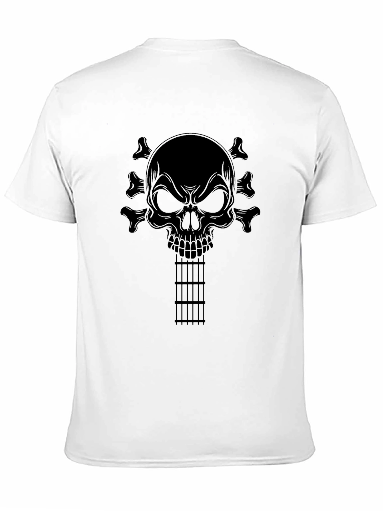Skull Guitar T-Shirt - Rocker Style