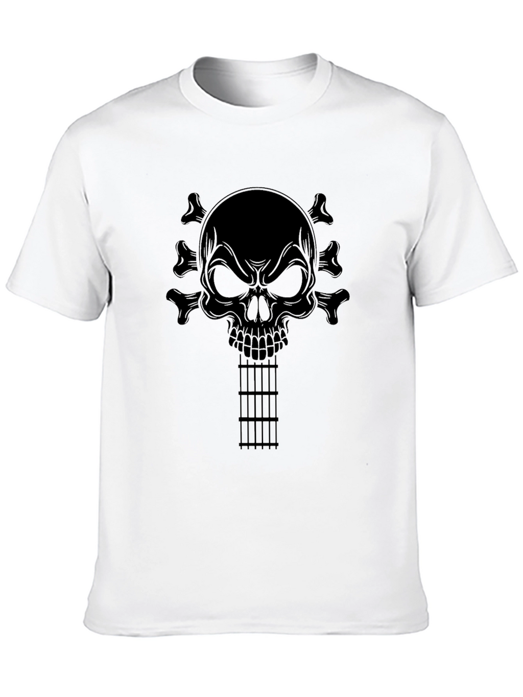 Skull Guitar T-Shirt - Rocker Style