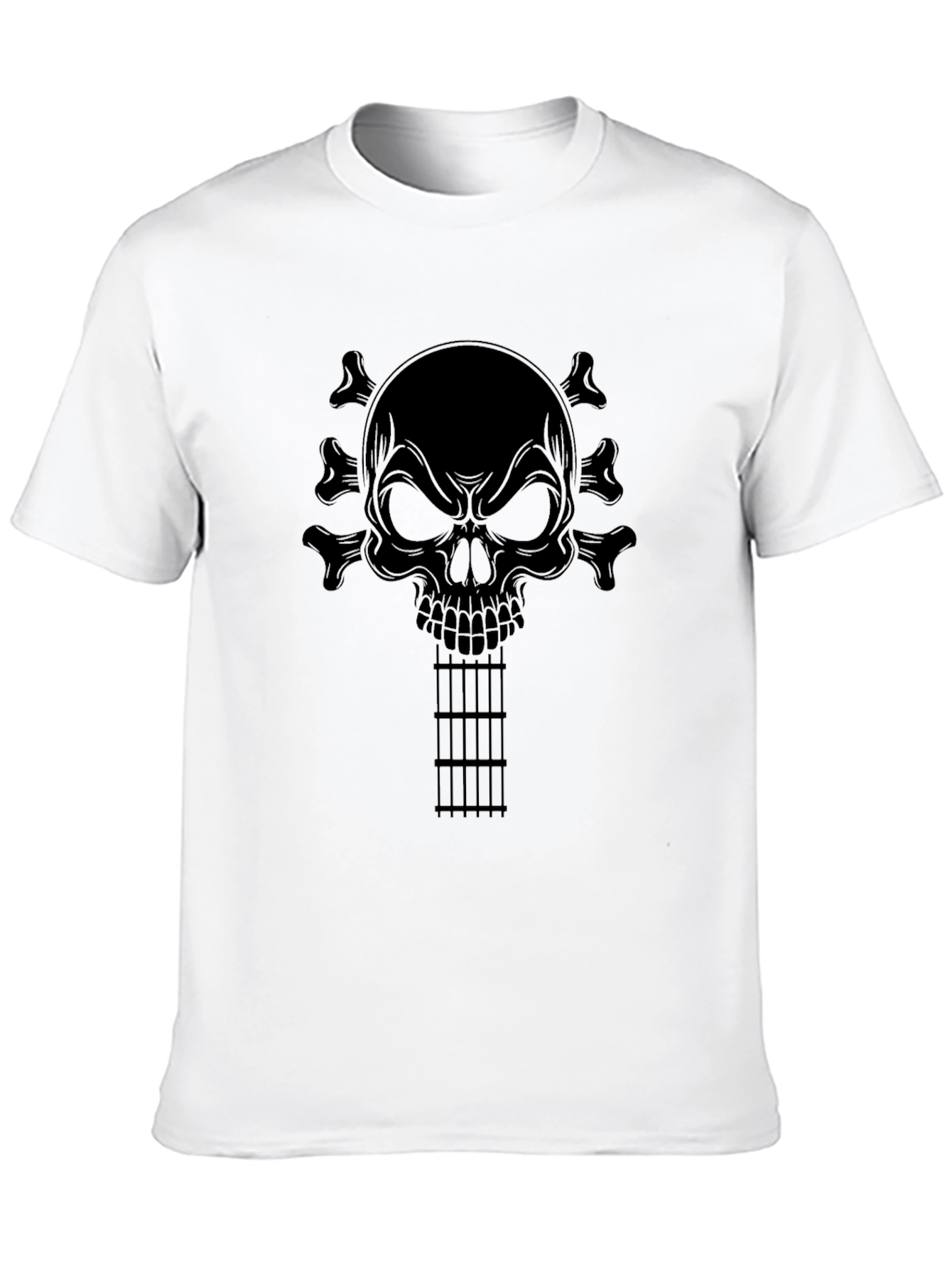 Skull Guitar T-Shirt - Rocker Style