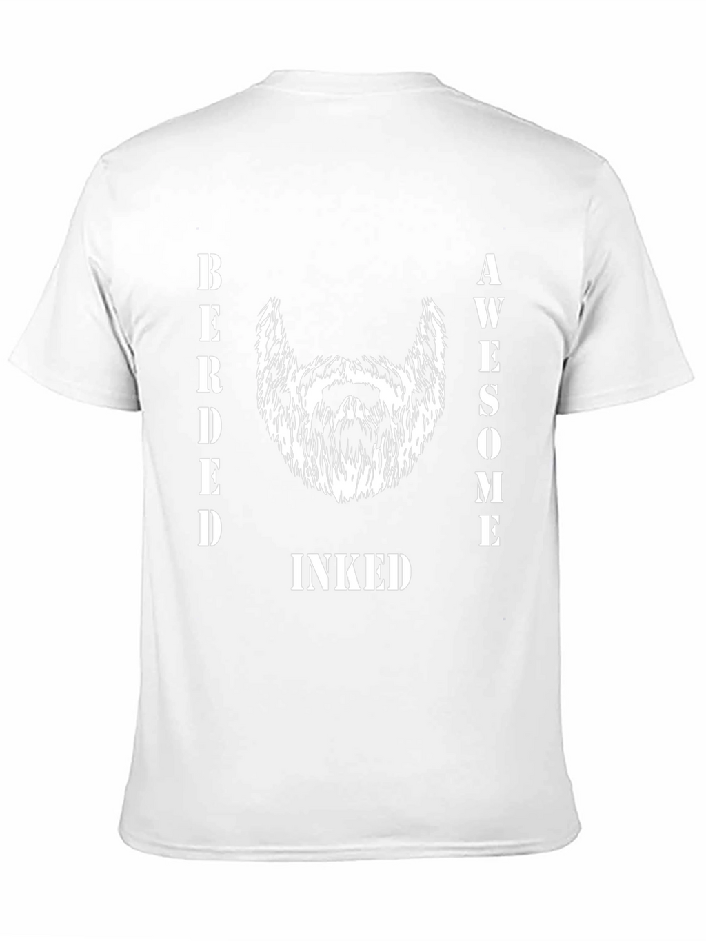 Bearded Awesome Inked Mens T-Shirt