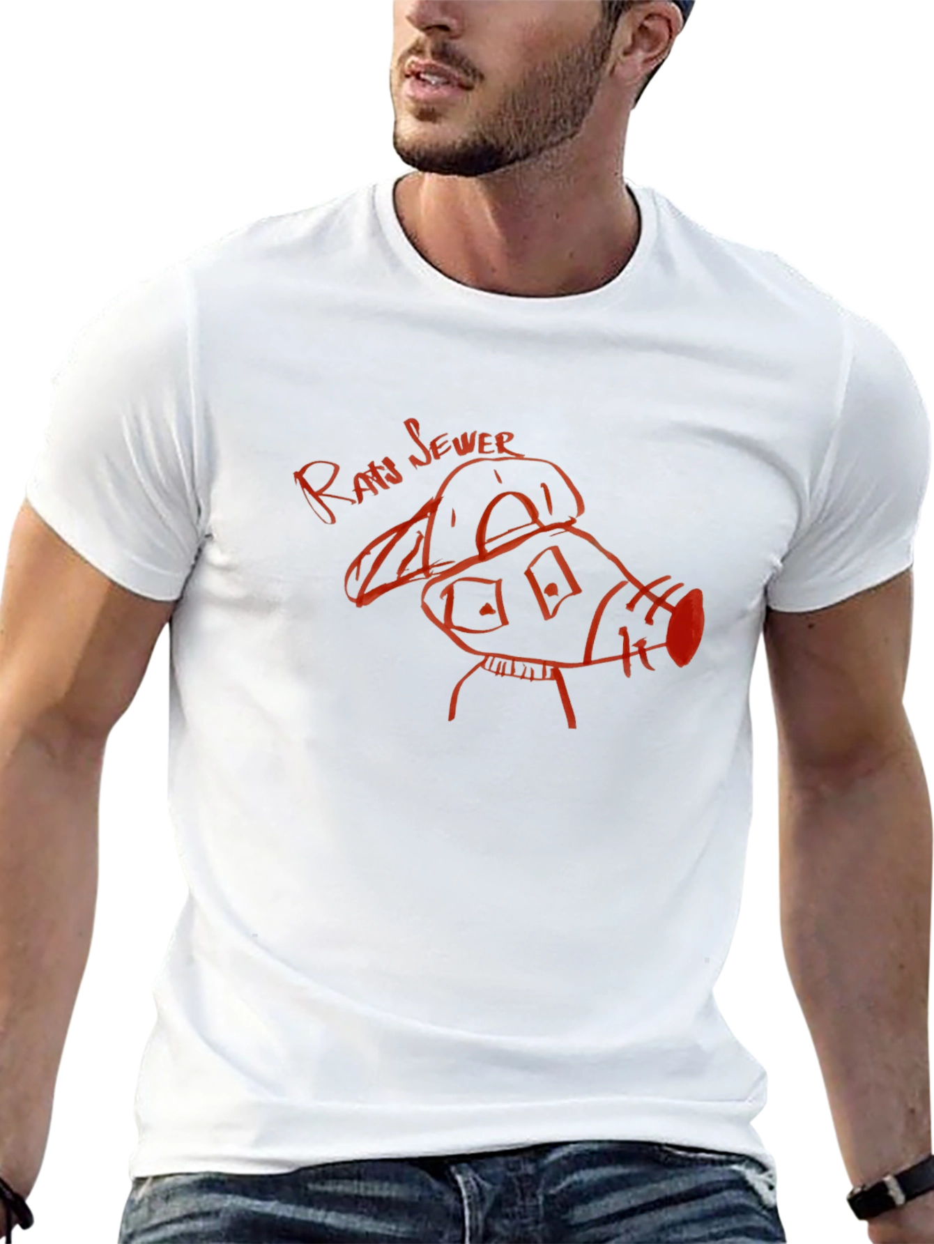 Raw Sewer Pig Graphic Tee - Black