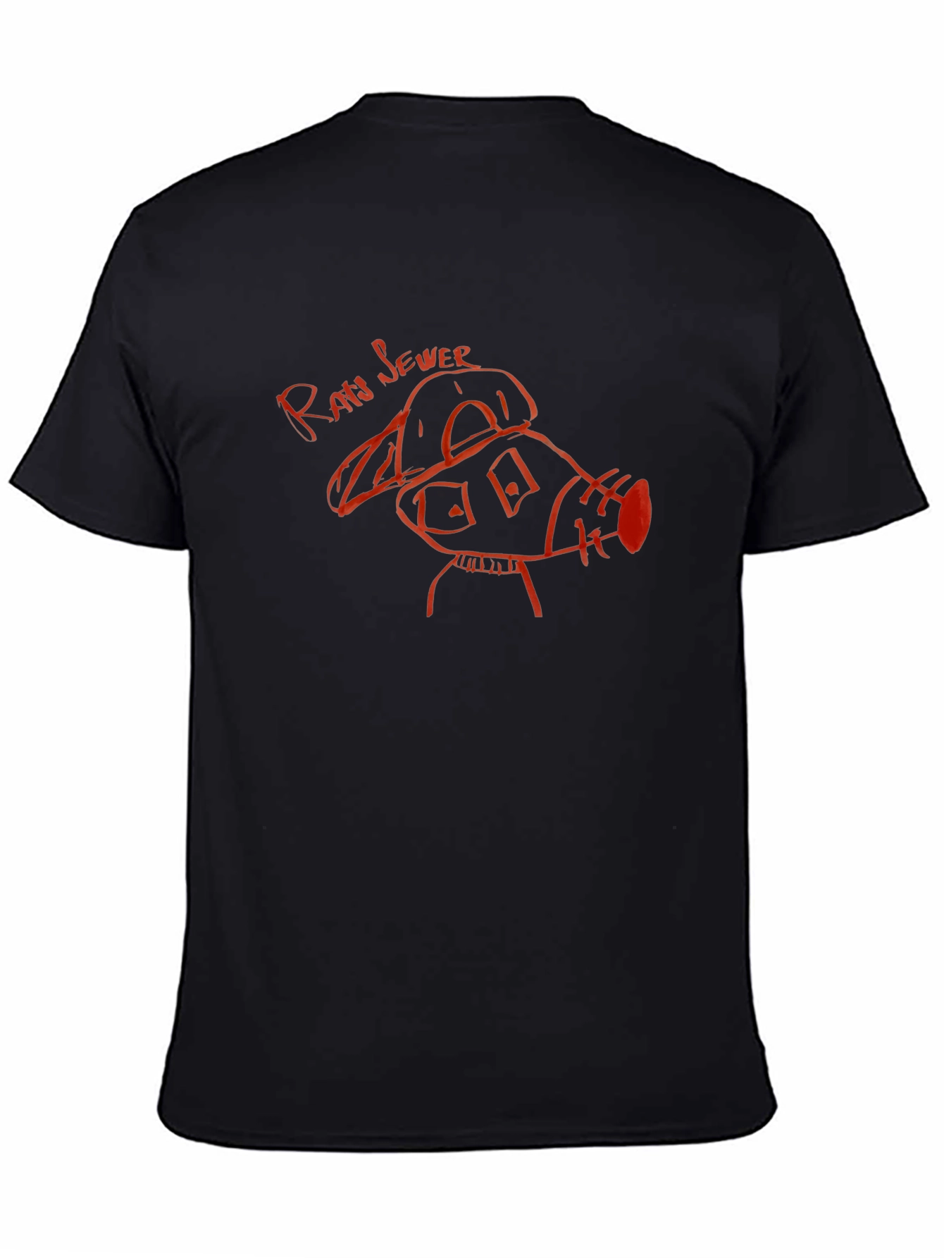 Raw Sewer Pig Graphic Tee - Black