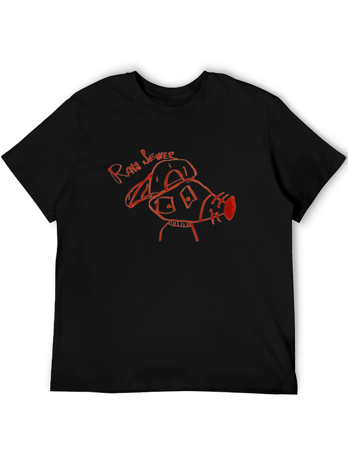 Raw Sewer Pig Graphic Tee - Black