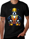 Dog Construction Worker T-Shirt