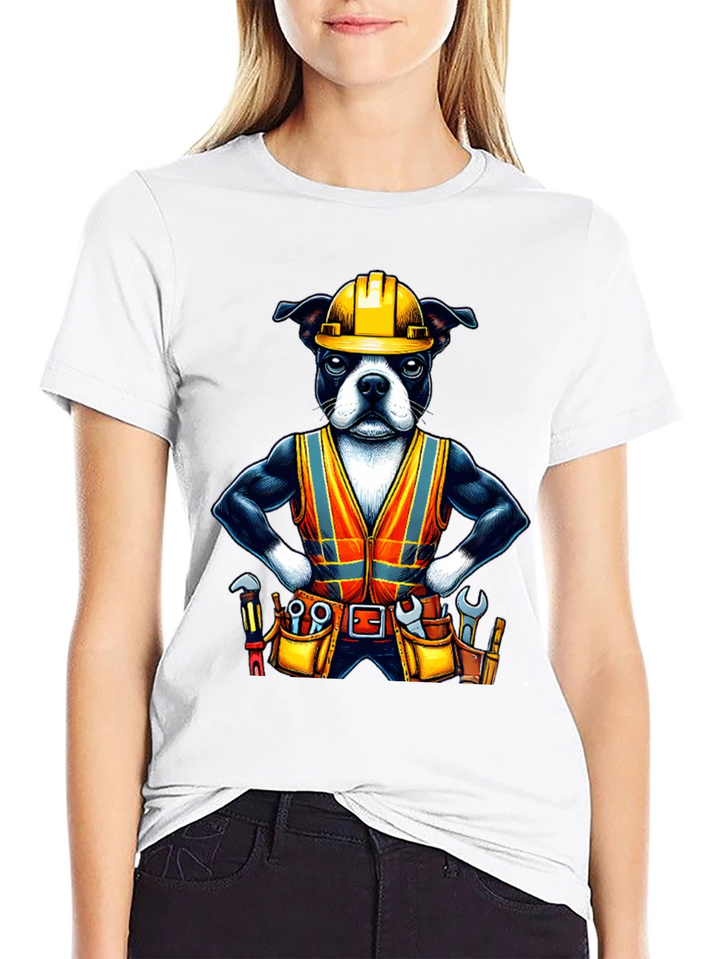Dog Construction Worker T-Shirt