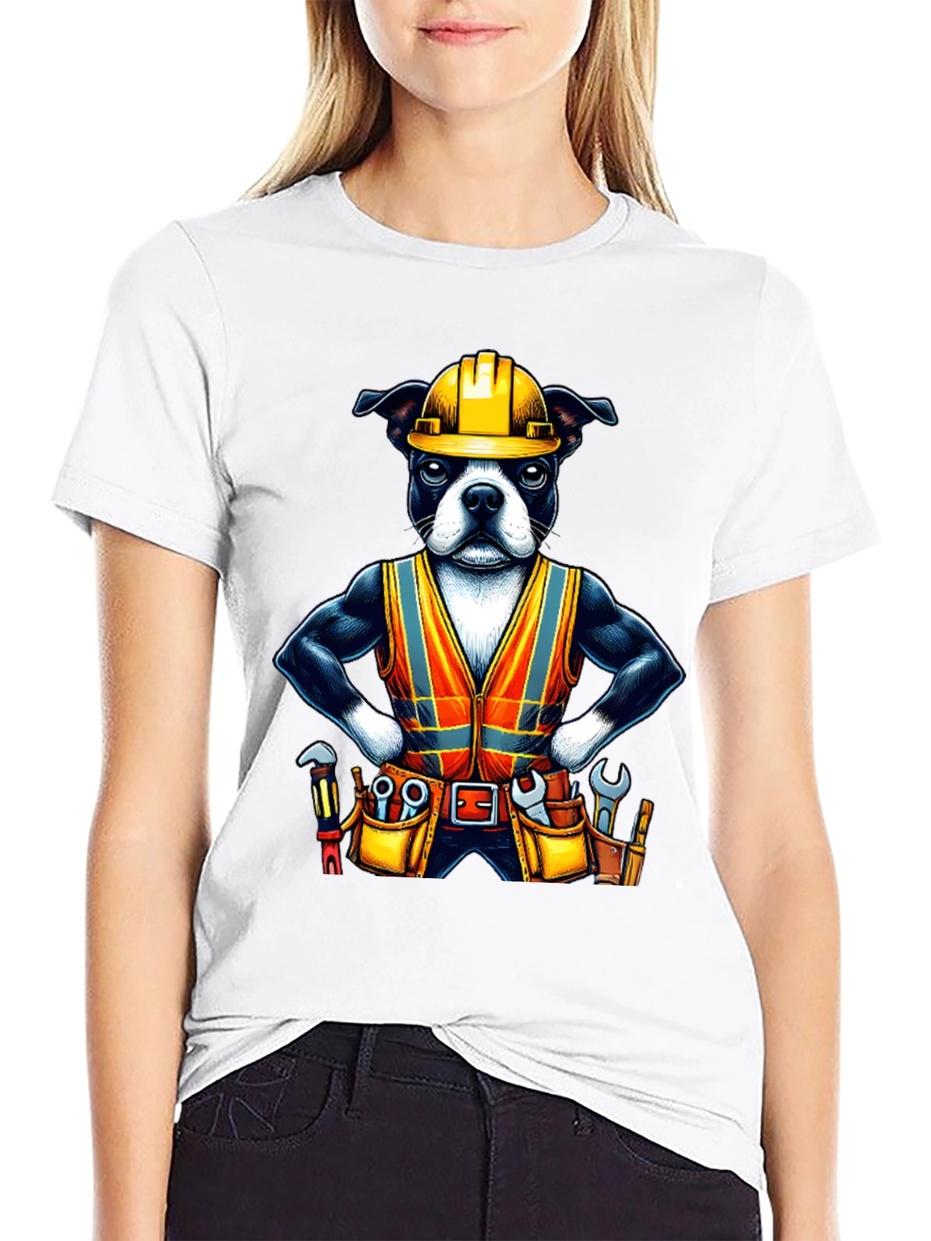 Dog Construction Worker T-Shirt