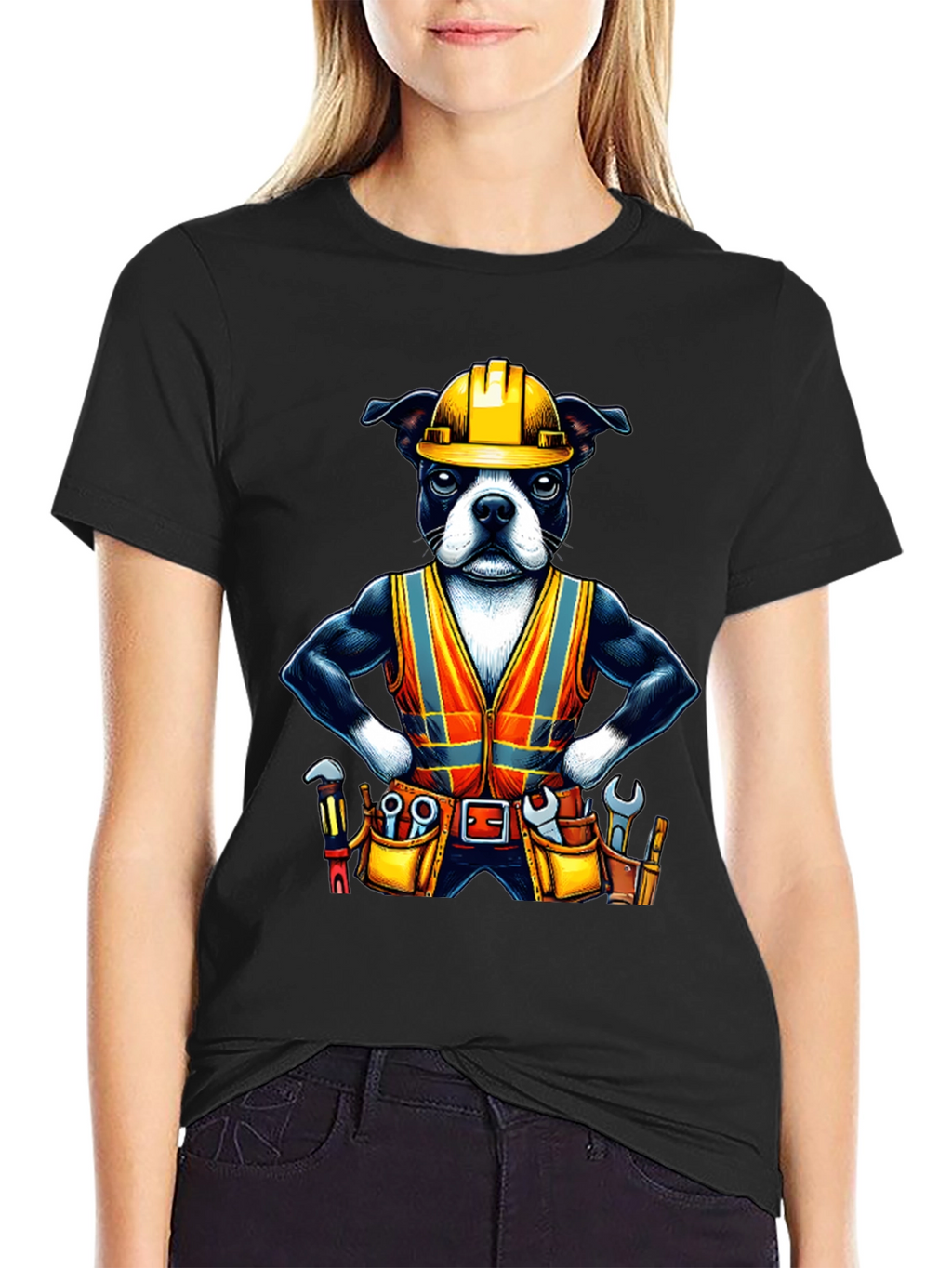 Dog Construction Worker T-Shirt