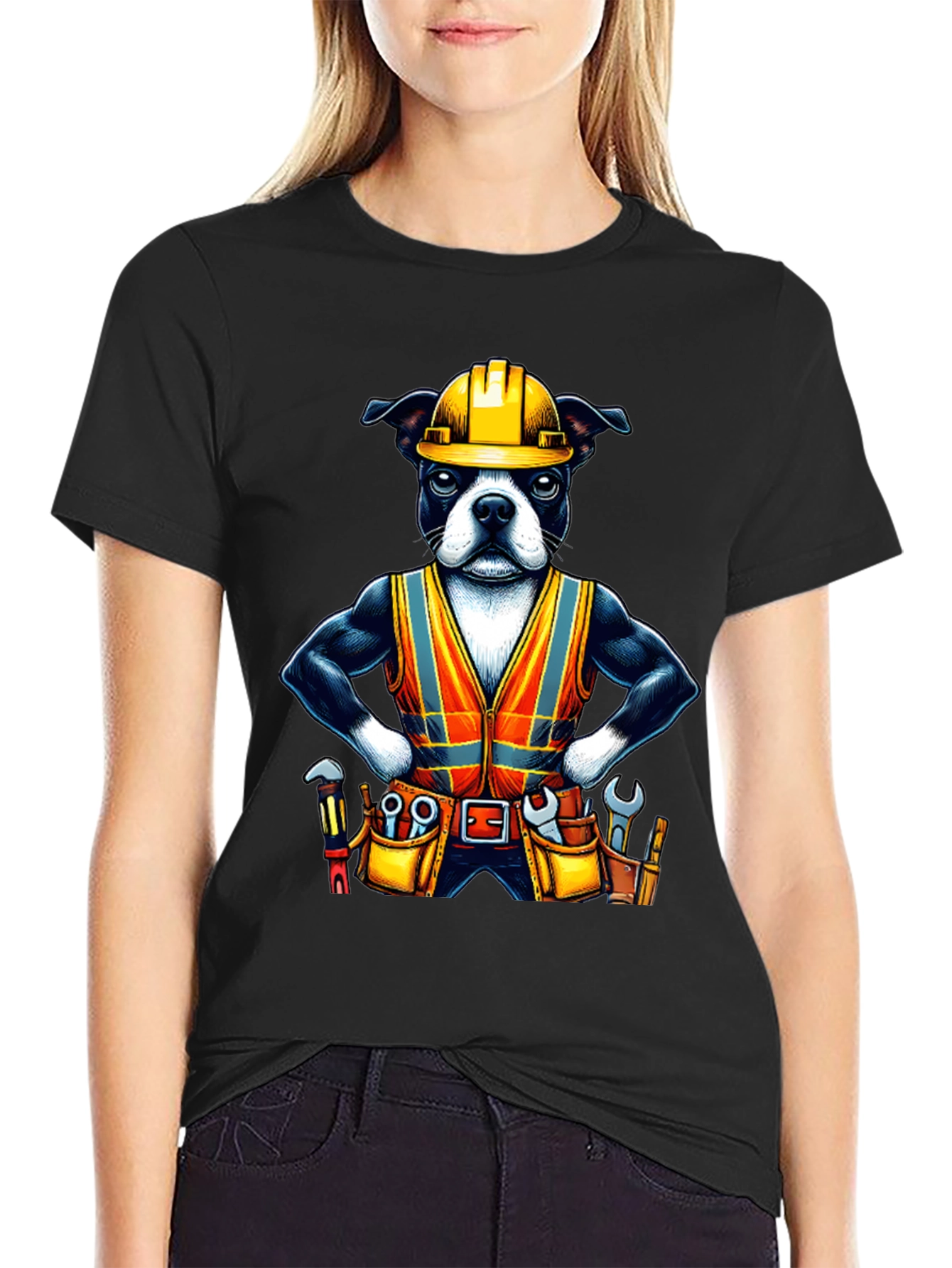 Dog Construction Worker T-Shirt