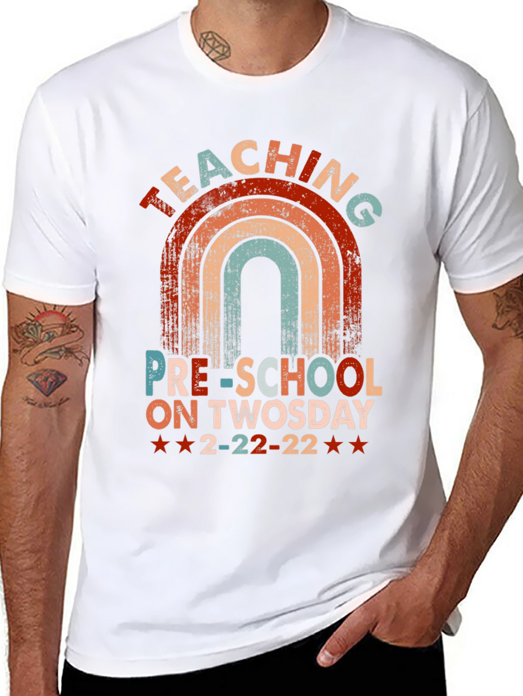 Teaching Preschool On Twosday T-Shirt