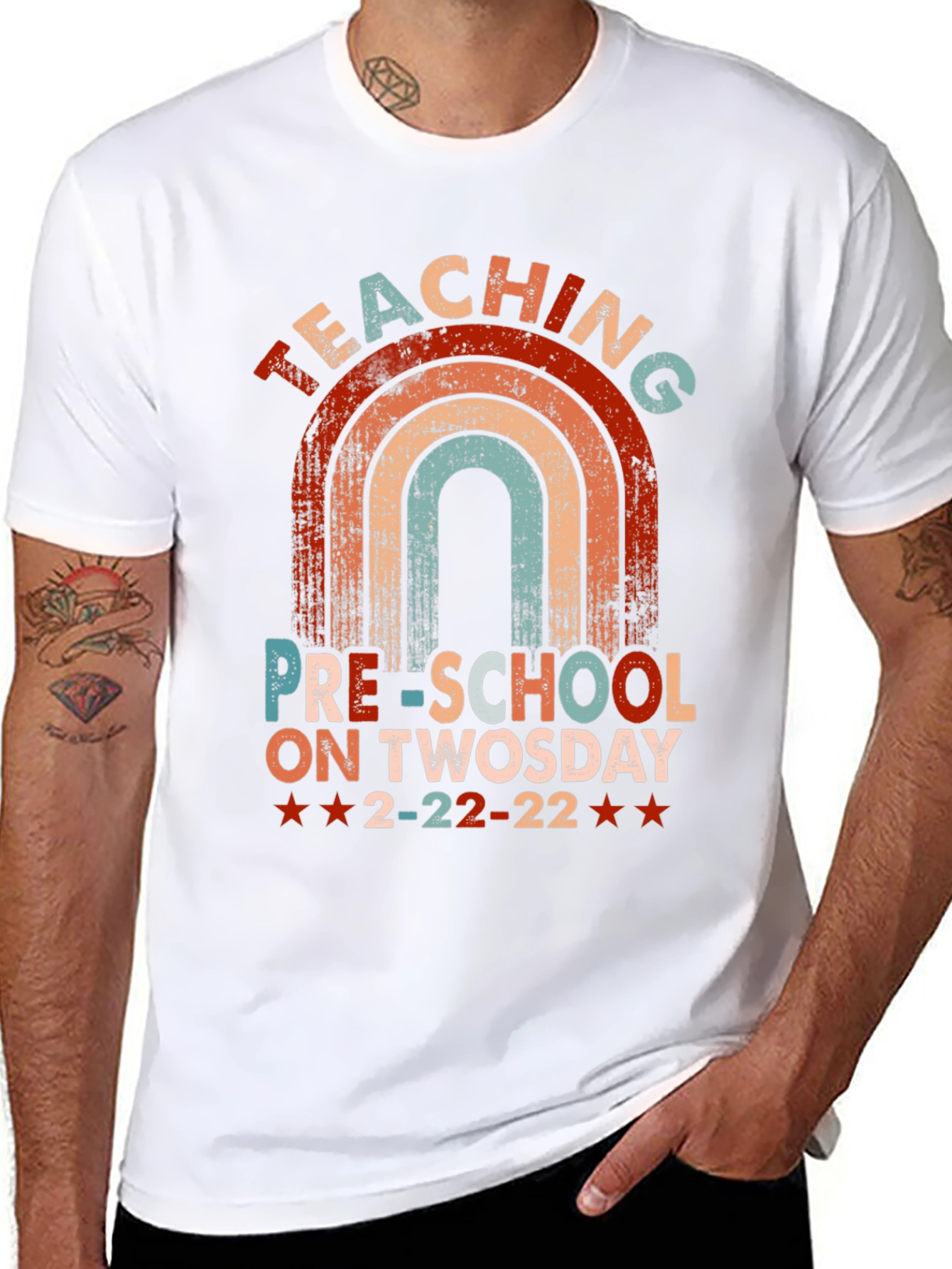 Teaching Preschool On Twosday T-Shirt