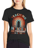 Teaching Preschool On Twosday T-Shirt