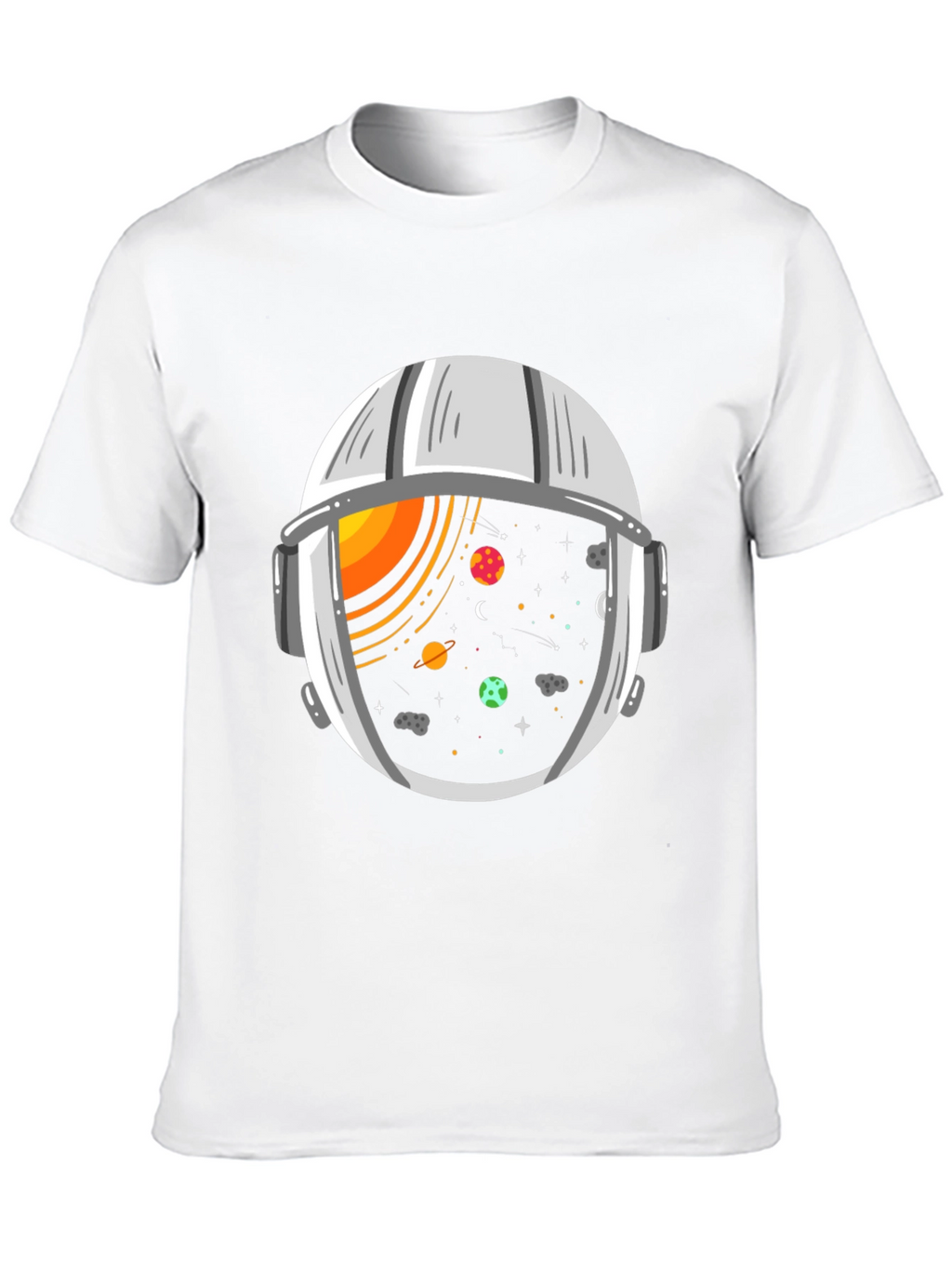 Space Helmet Graphic Tee - Explore the Universe!