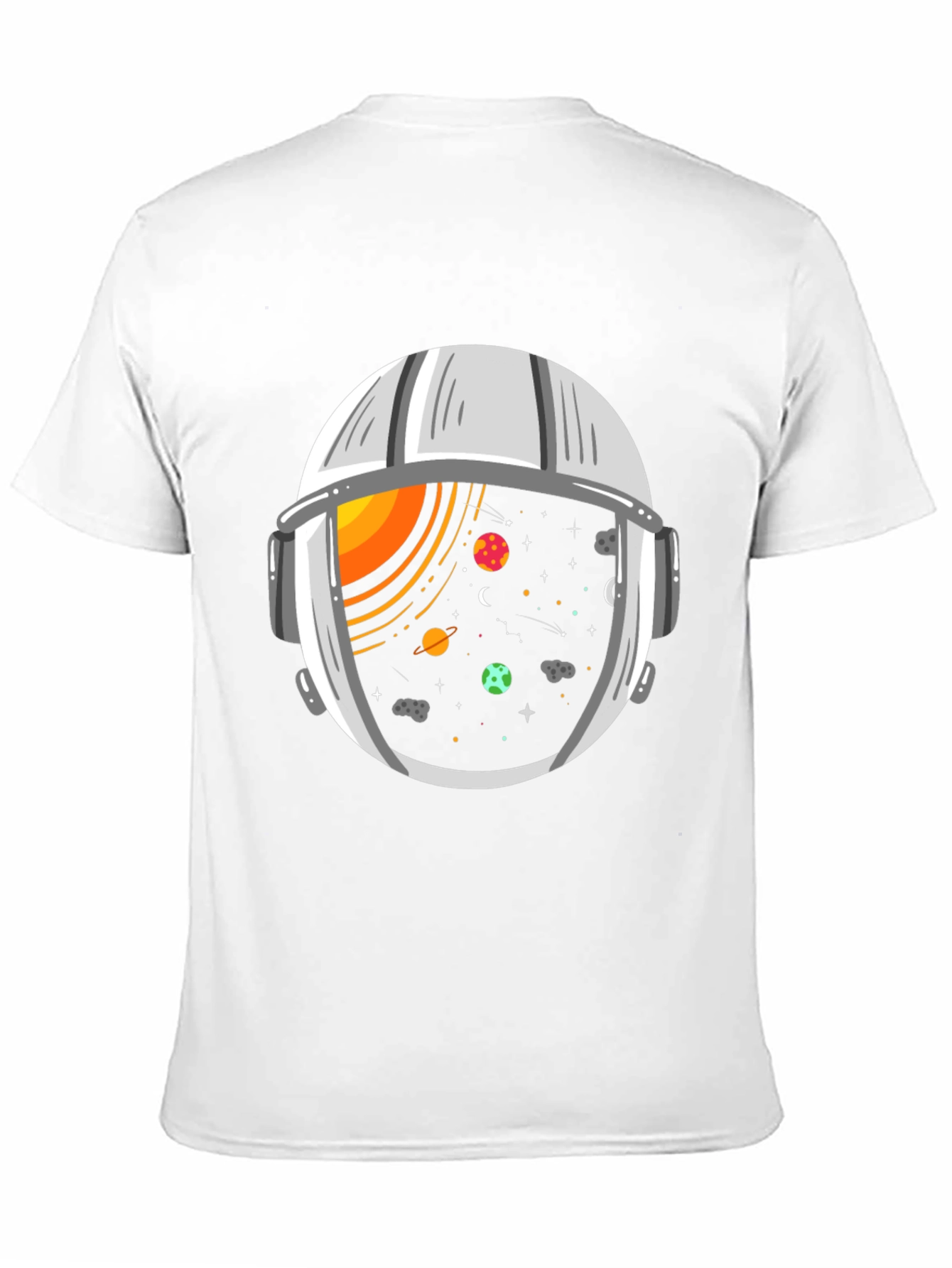 Space Helmet Graphic Tee - Explore the Universe!