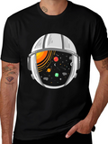 Space Helmet Graphic Tee - Explore the Universe!
