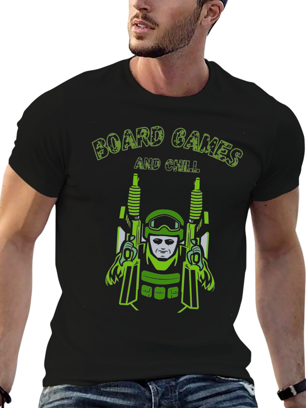 Board Games and Chill Graphic Tee - Black