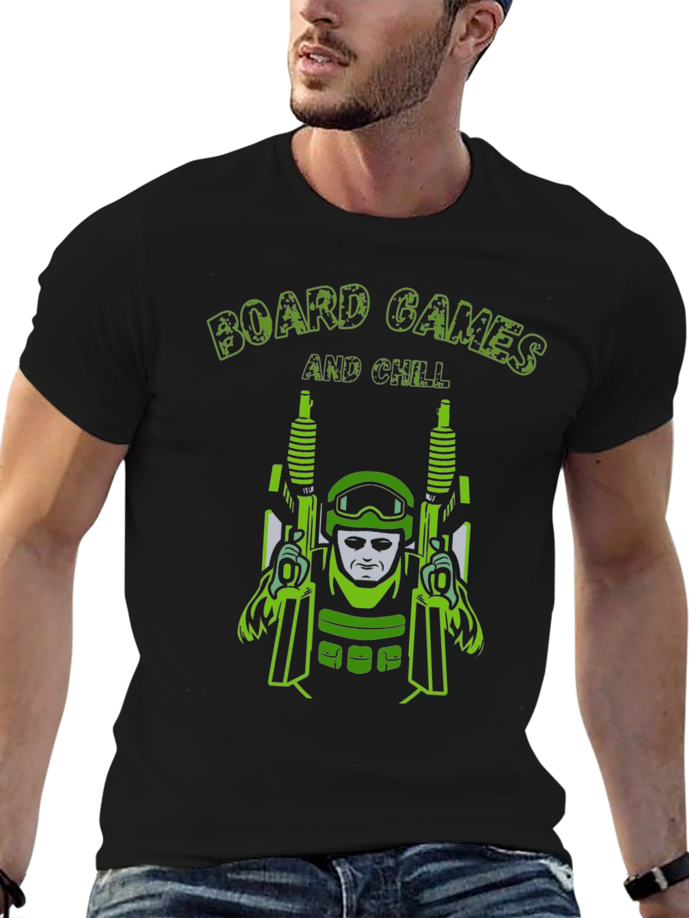 Board Games and Chill Graphic Tee - Black