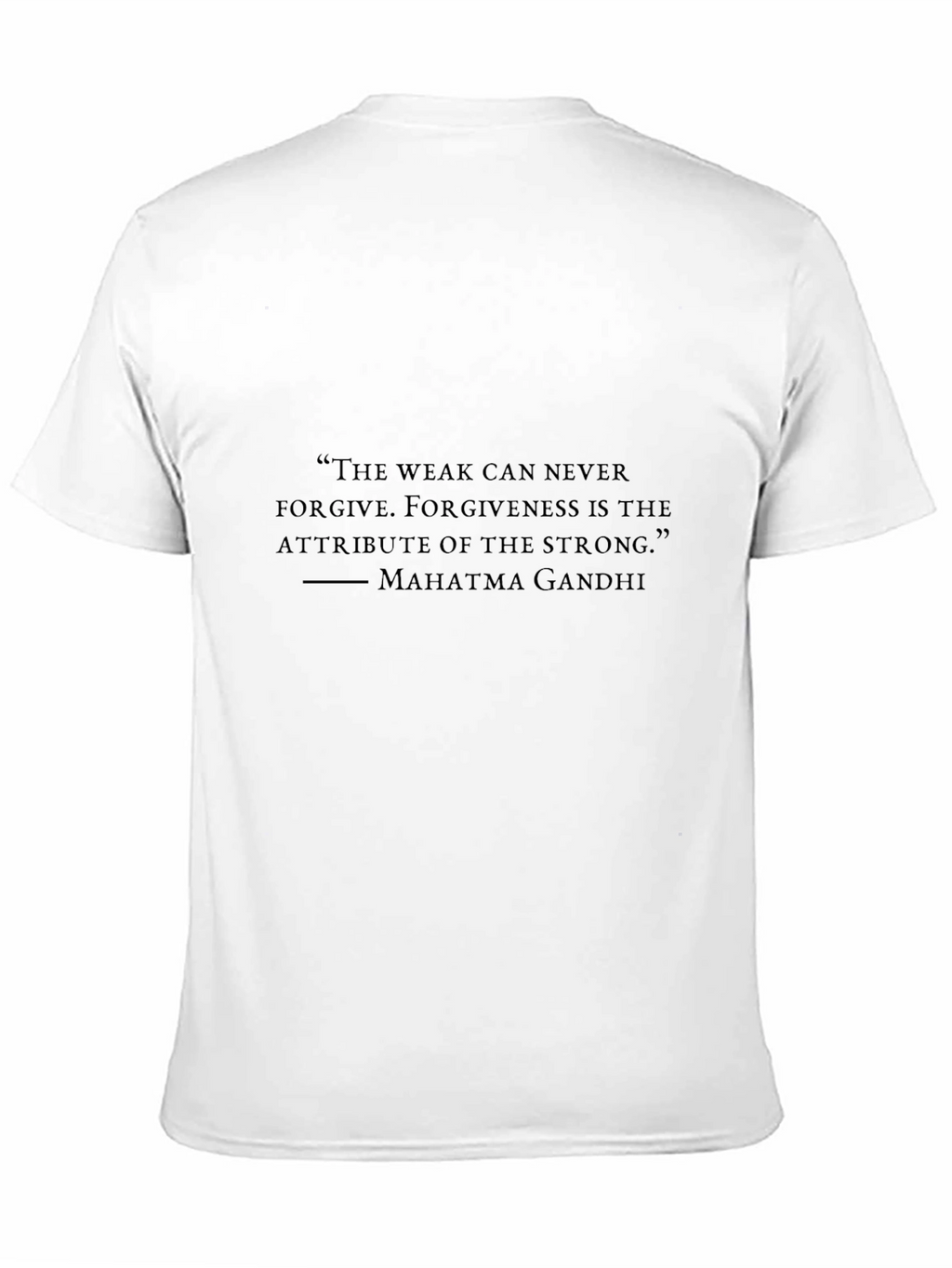Gandhi Quote Graphic Black T-Shirt