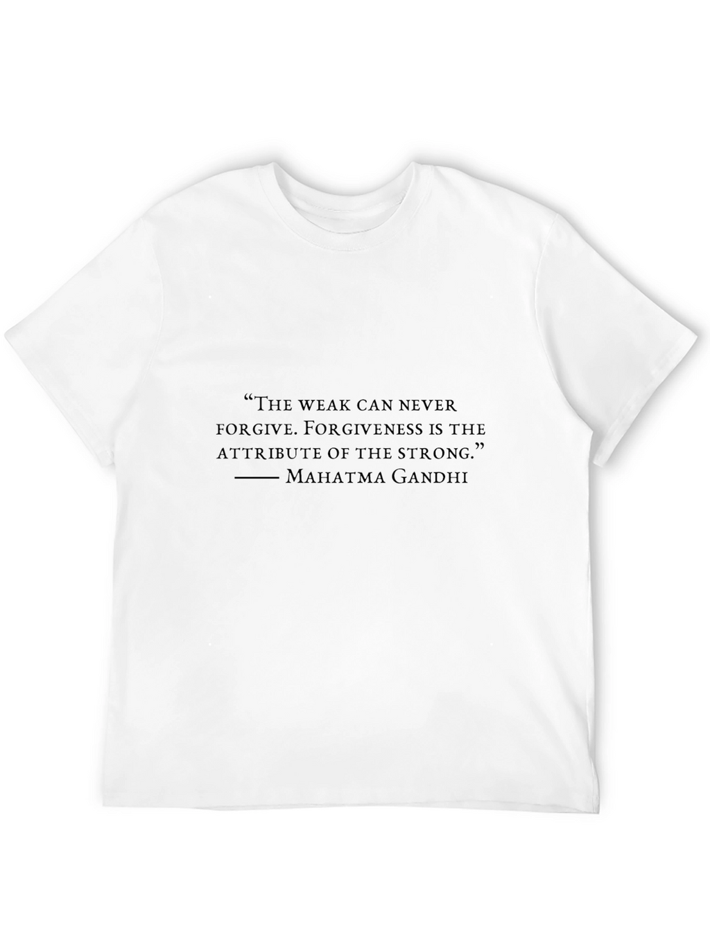 Gandhi Quote Graphic Black T-Shirt