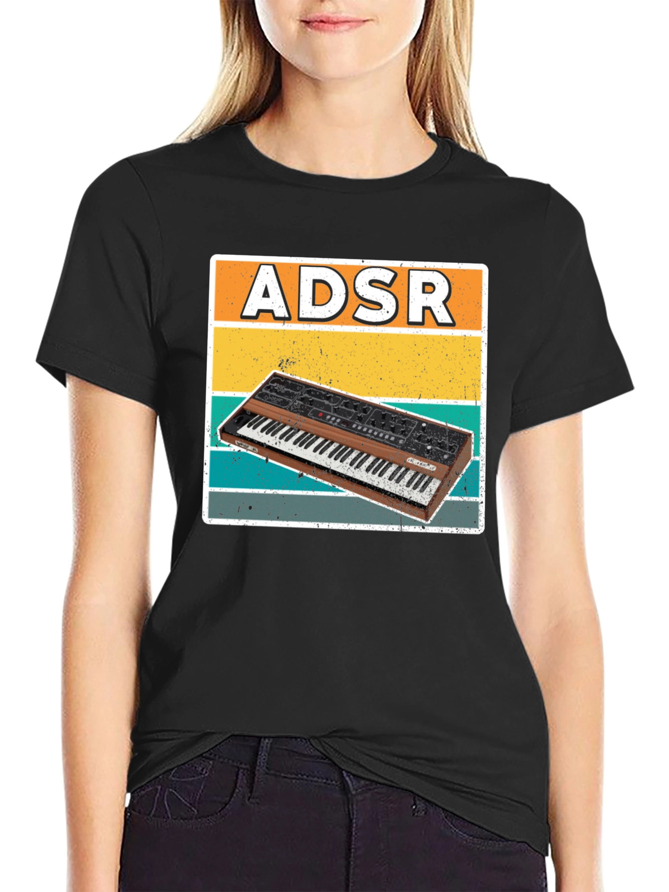 ADSR Synthesizer T-Shirt - Vintage Synth Music Lover Tee
