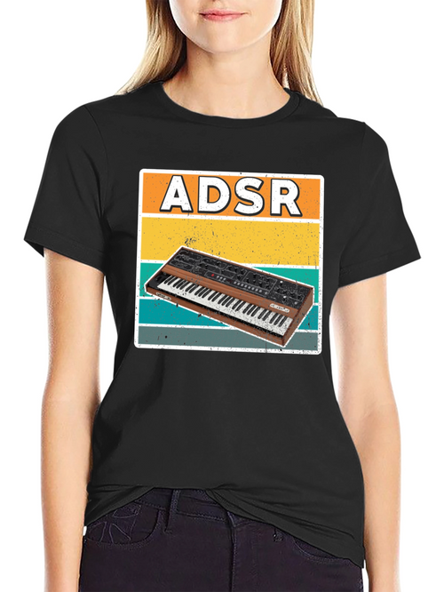 ADSR Synthesizer T-Shirt - Vintage Synth Music Lover Tee
