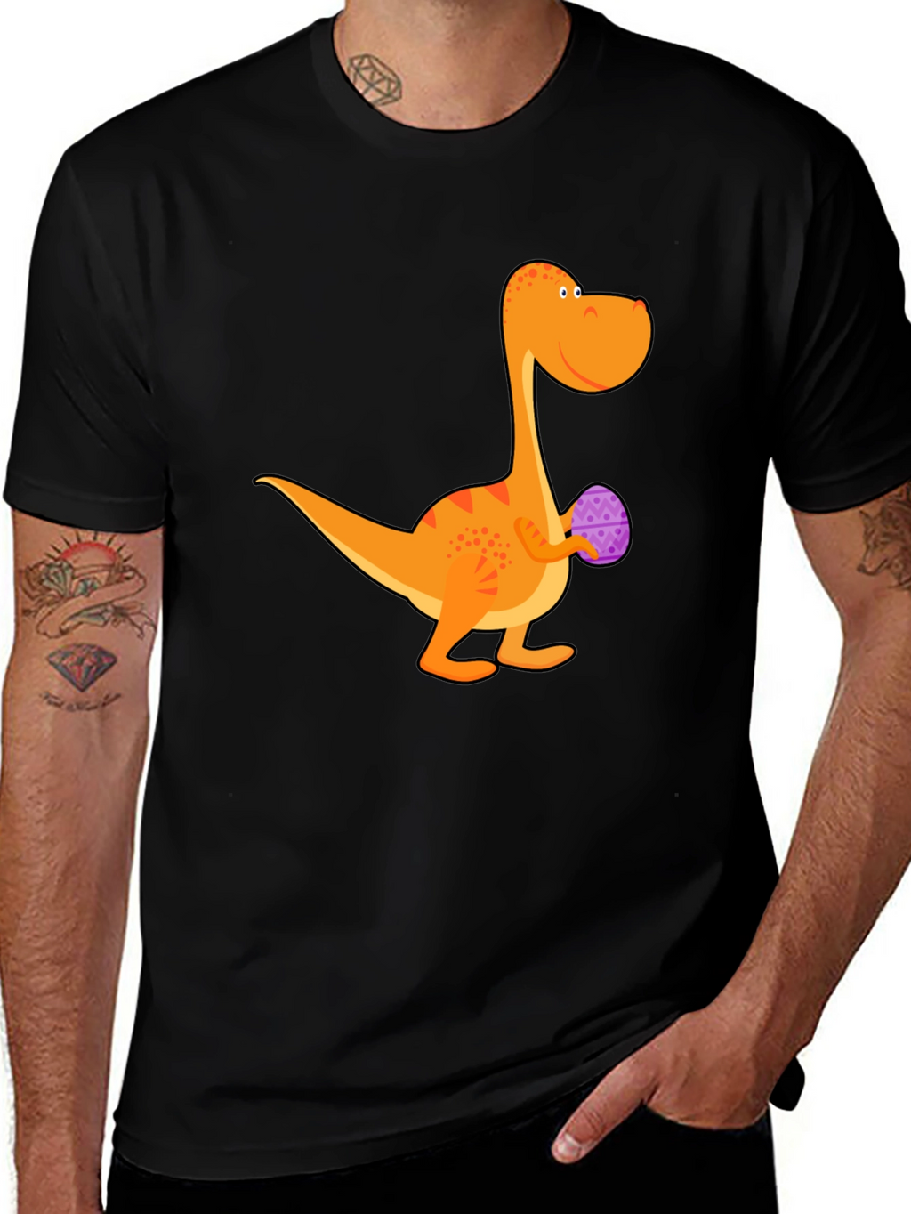 Dino Easter Egg T-Shirt - Fun Holiday Tee
