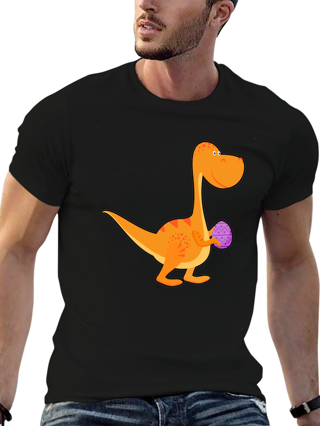 Dino Easter Egg T-Shirt - Fun Holiday Tee