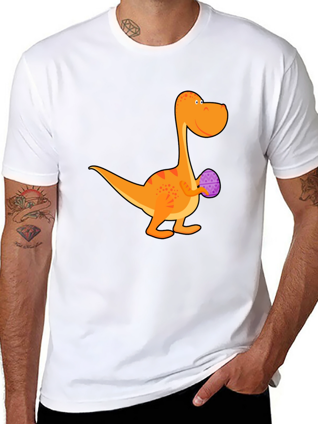 Dino Easter Egg T-Shirt - Fun Holiday Tee