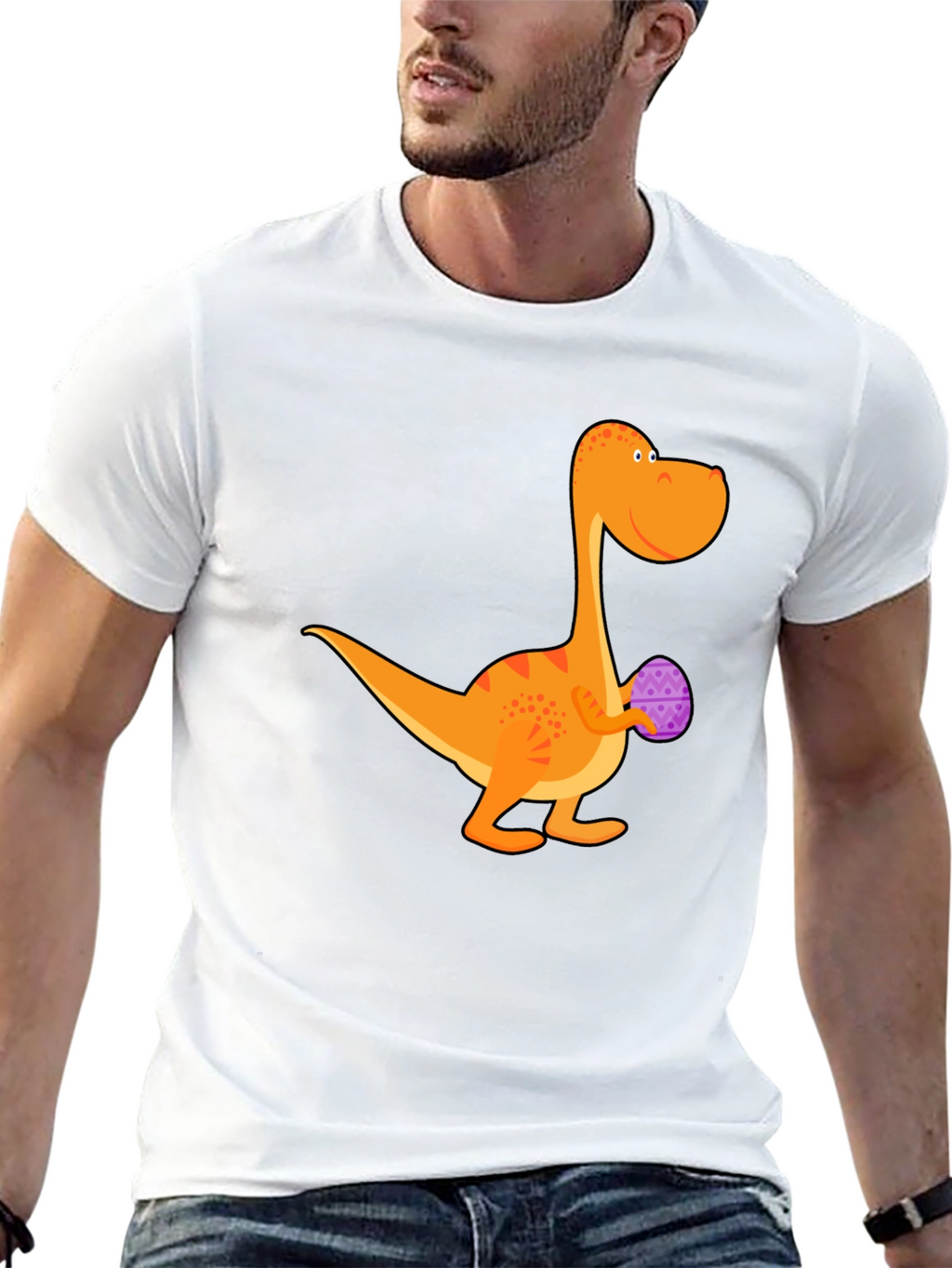 Dino Easter Egg T-Shirt - Fun Holiday Tee