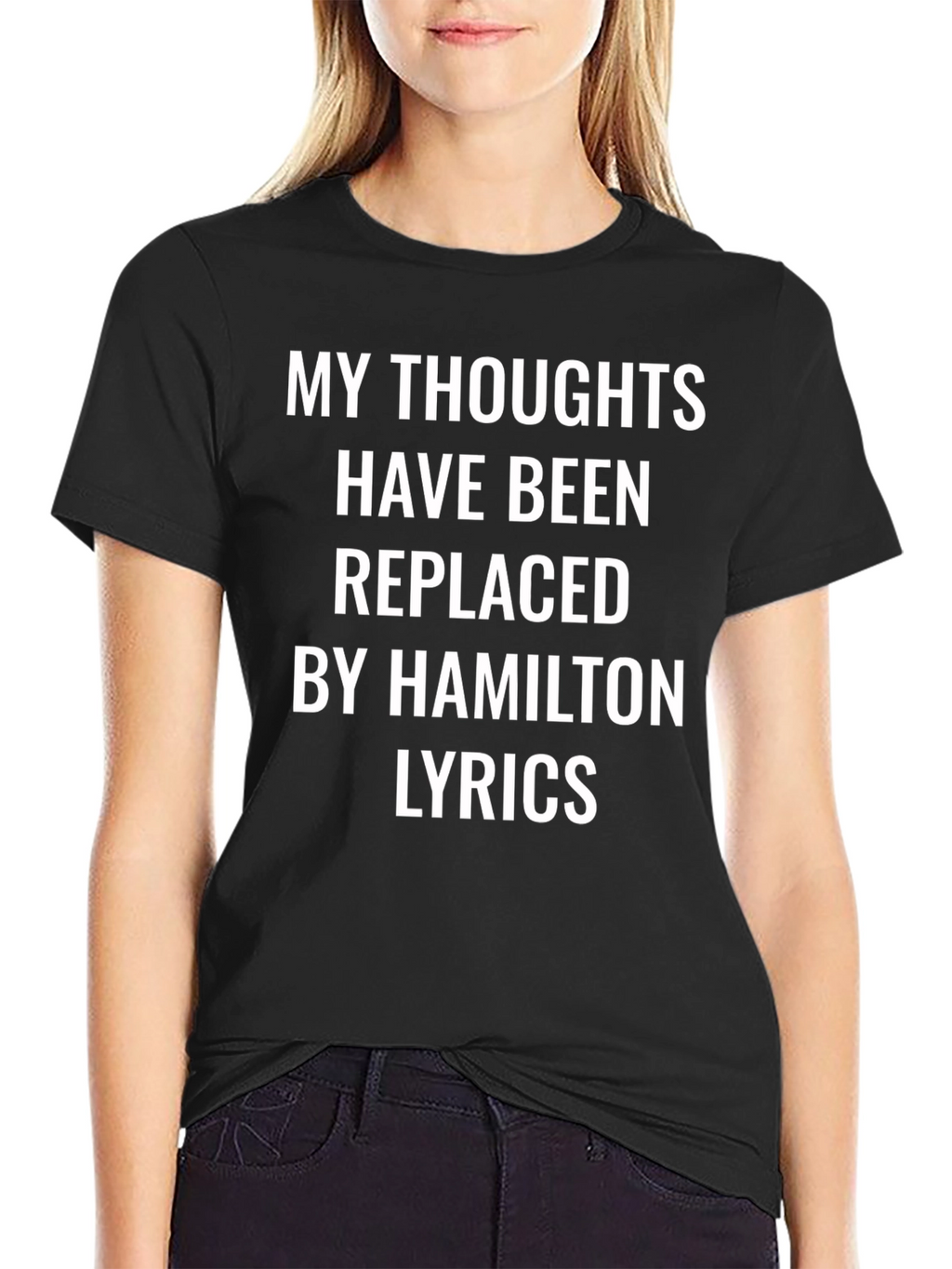 Hamilton Lyrics T-Shirt - Replaced Thoughts