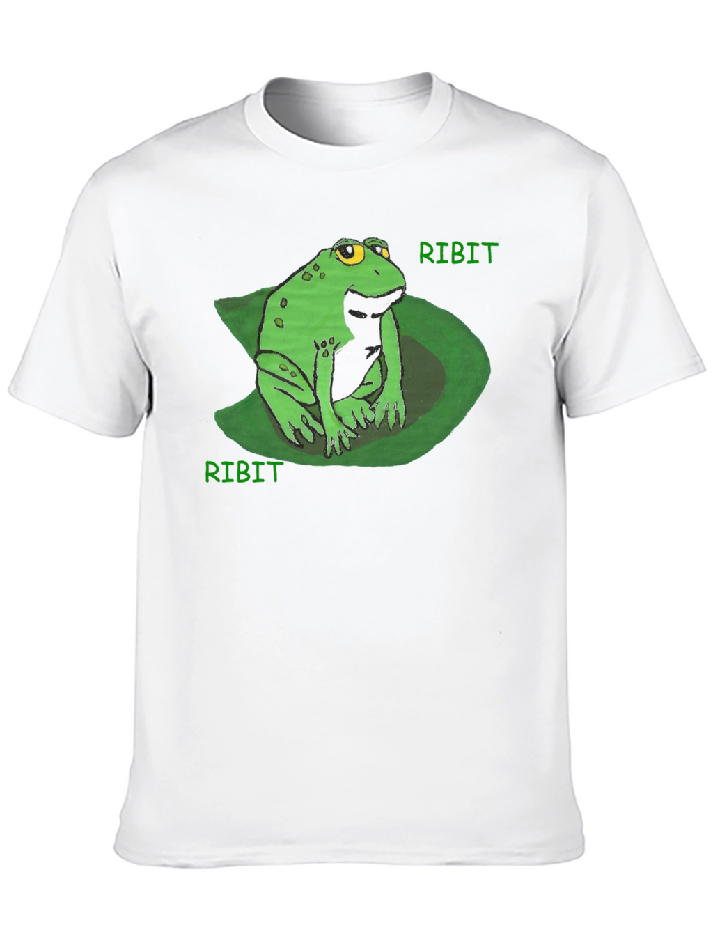 Ribit Frog Tee - Comfy Black Cotton T-Shirt