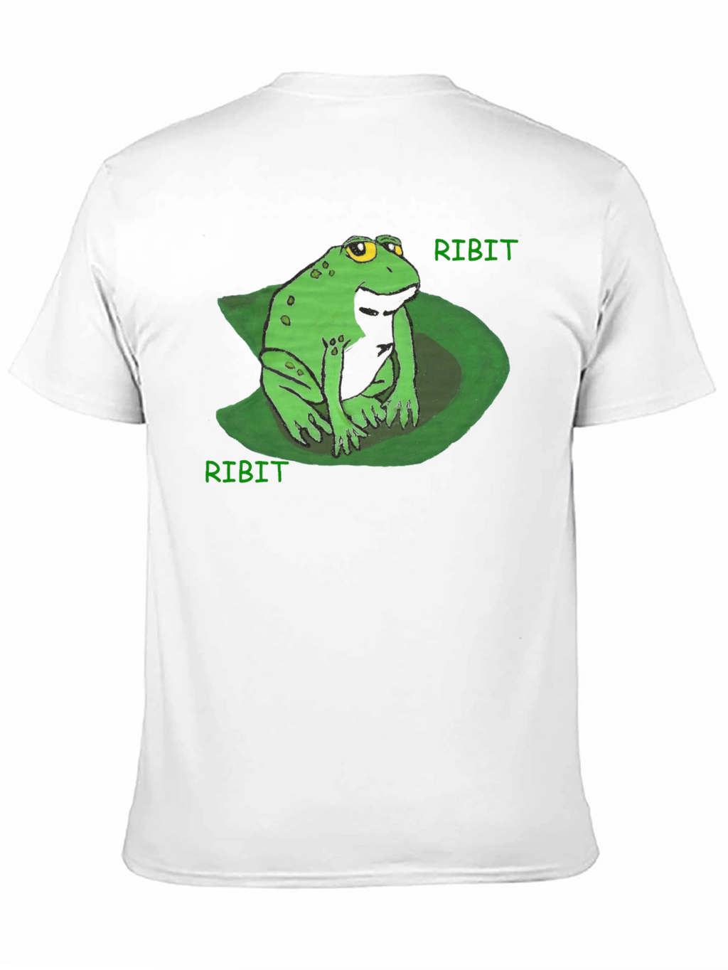Ribit Frog Tee - Comfy Black Cotton T-Shirt