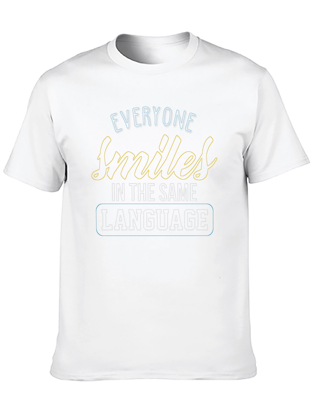 Everyone Smiles Graphic T-Shirt - Black