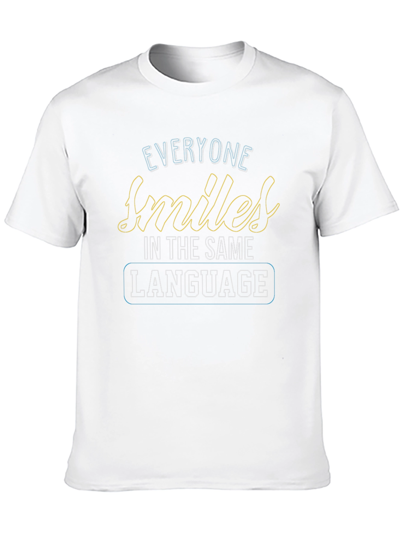 Everyone Smiles Graphic T-Shirt - Black