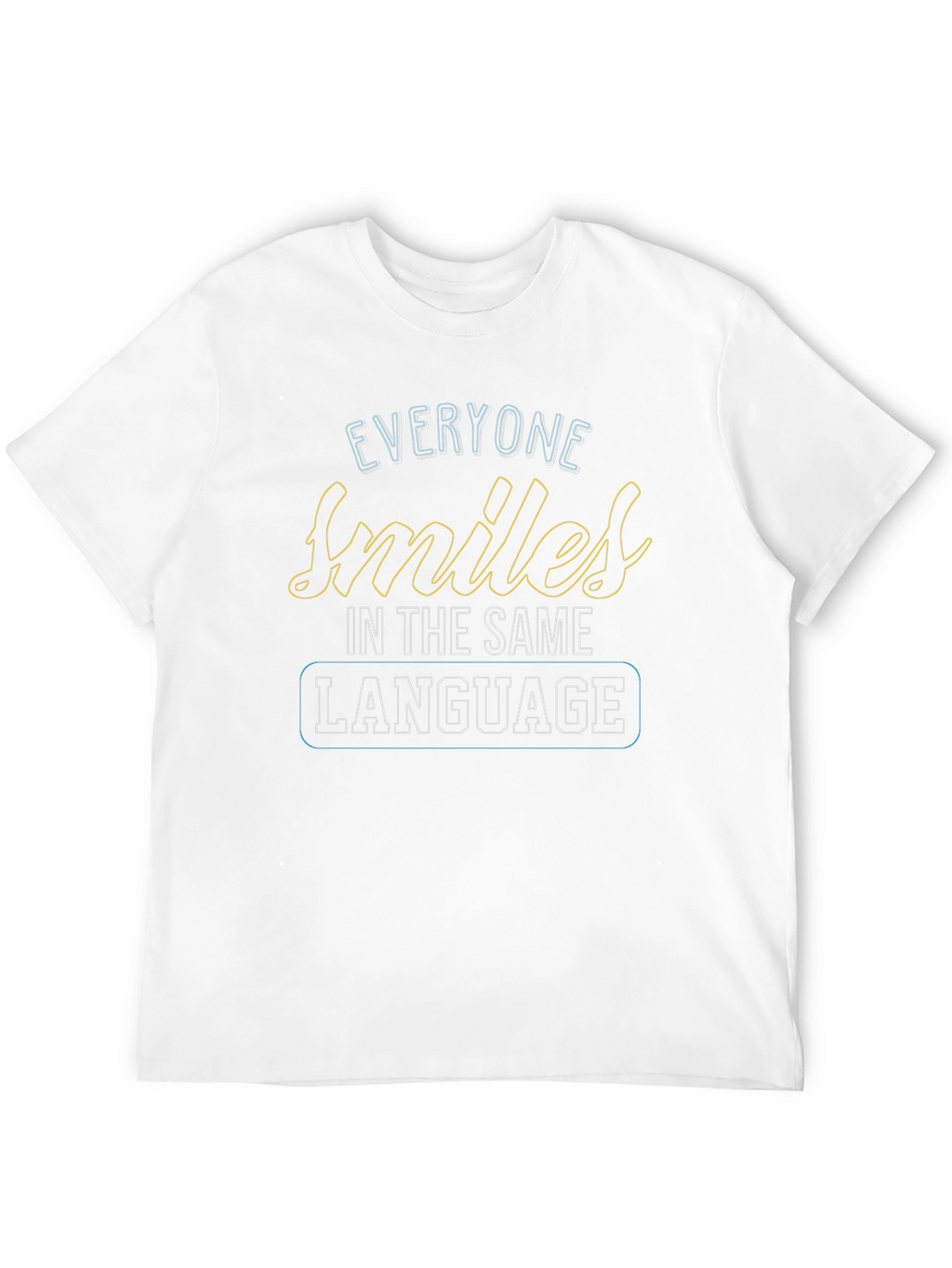 Everyone Smiles Graphic T-Shirt - Black