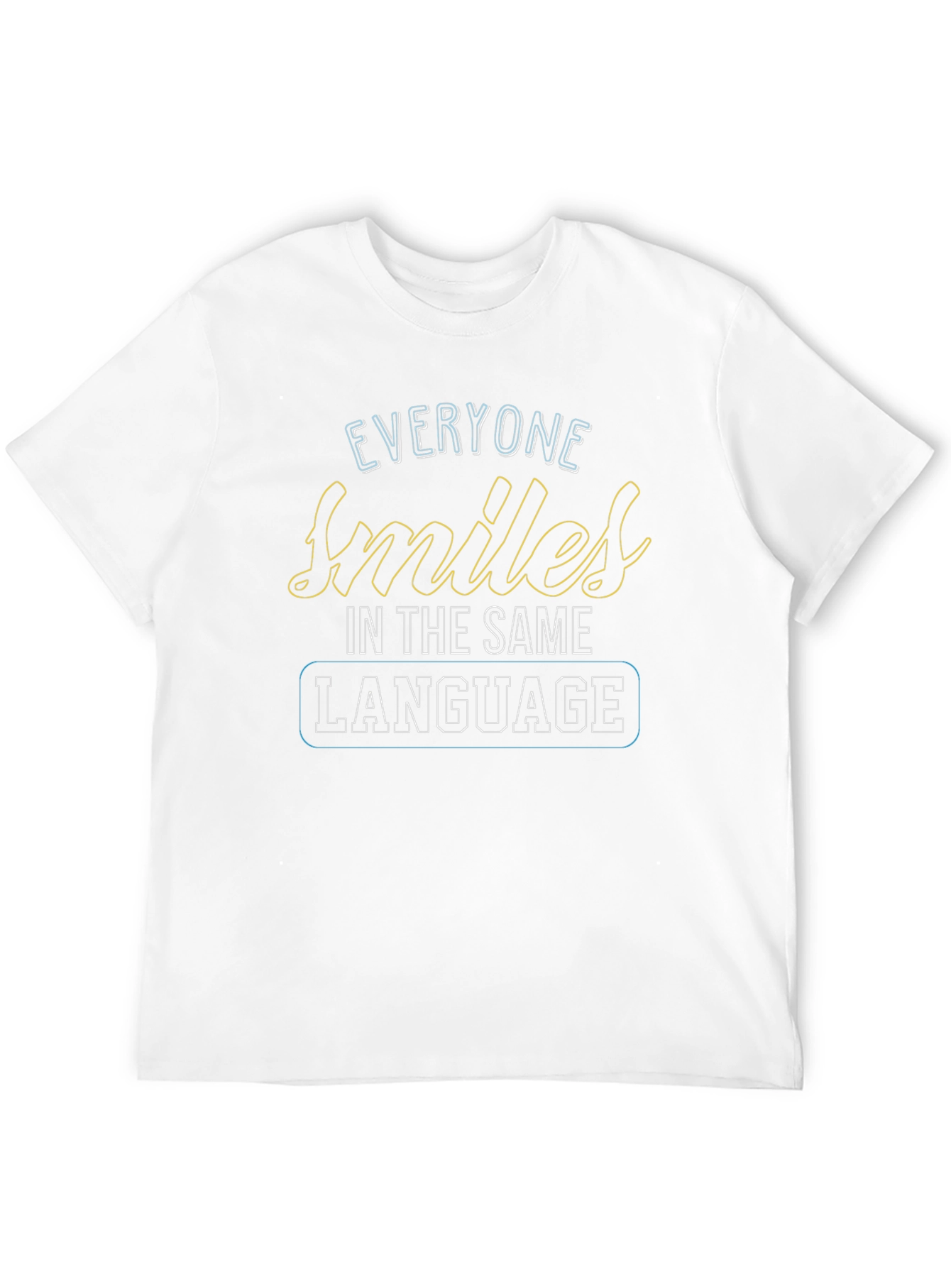 Everyone Smiles Graphic T-Shirt - Black