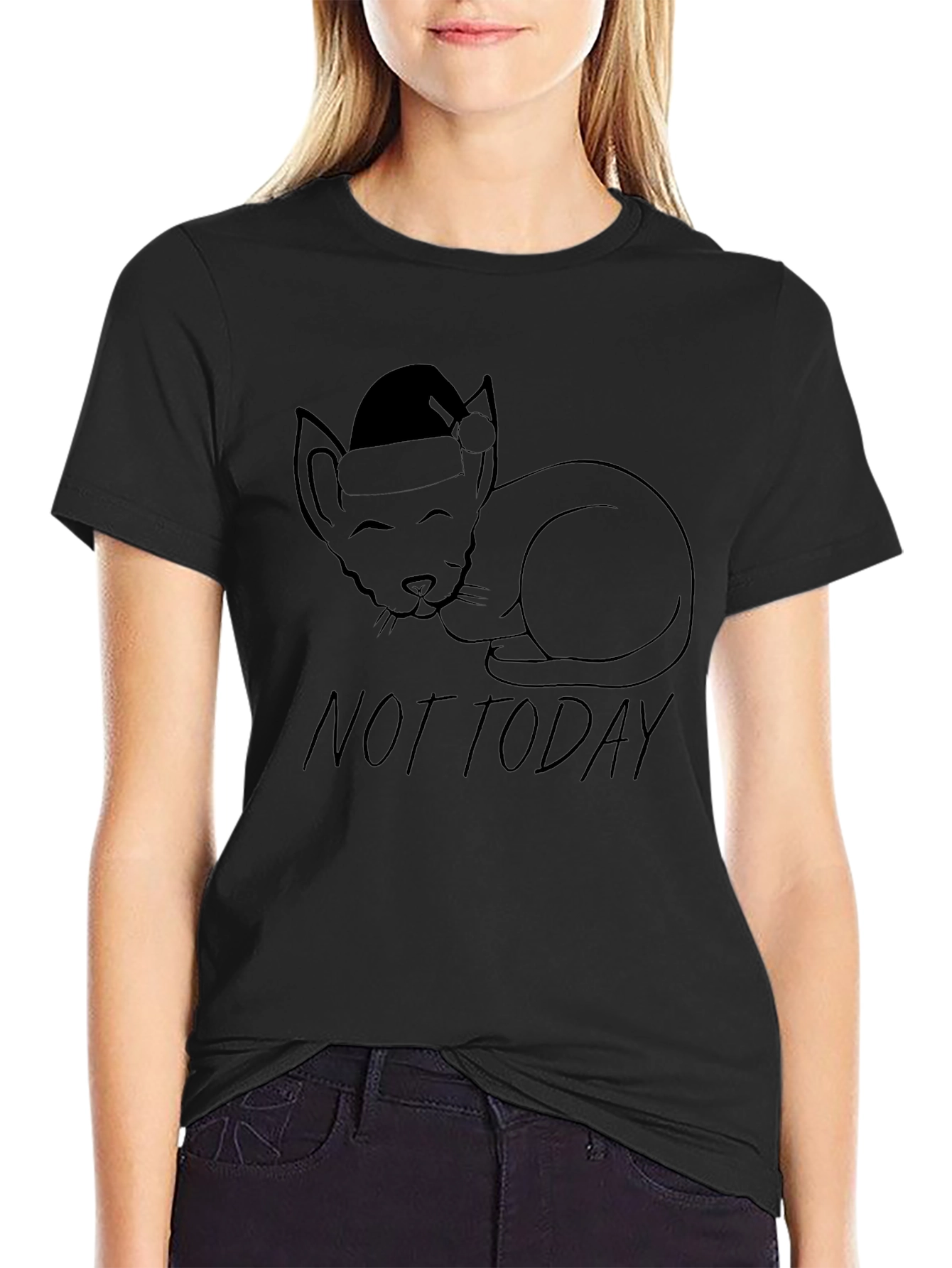 Not Today Cat Tee
