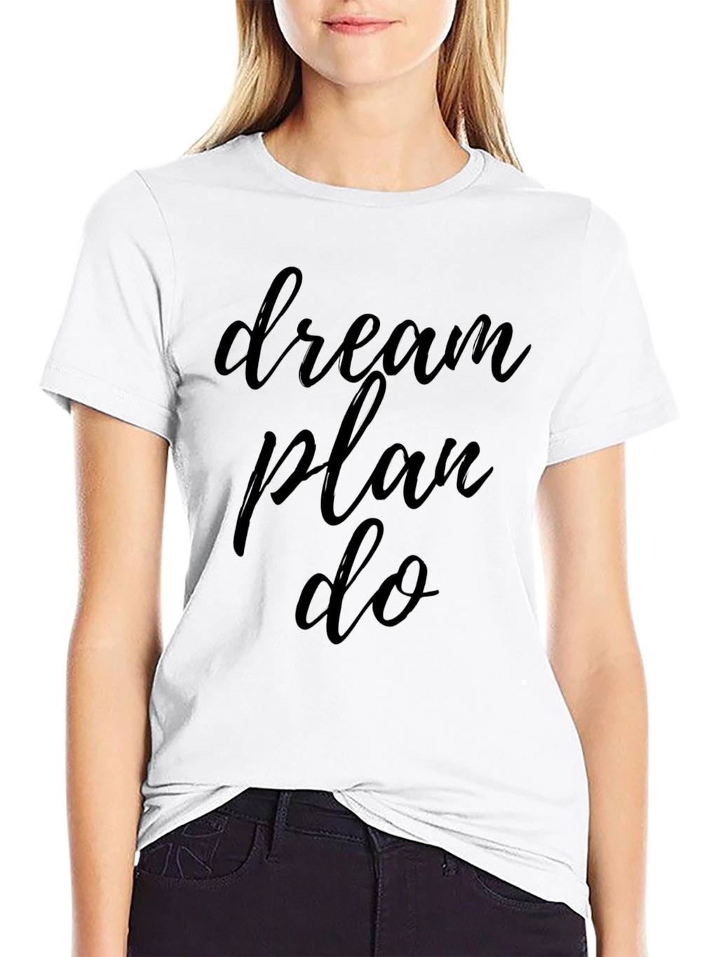Dream Plan Do Black Graphic Tee