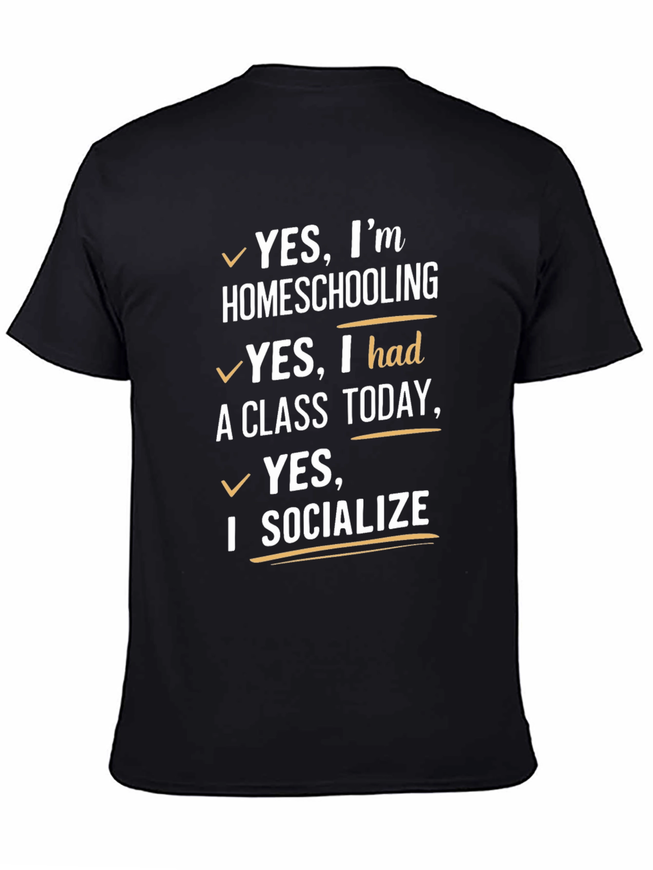 Homeschooling T-Shirt - Yes I Socialize!