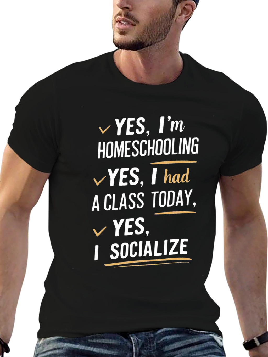 Homeschooling T-Shirt - Yes I Socialize!