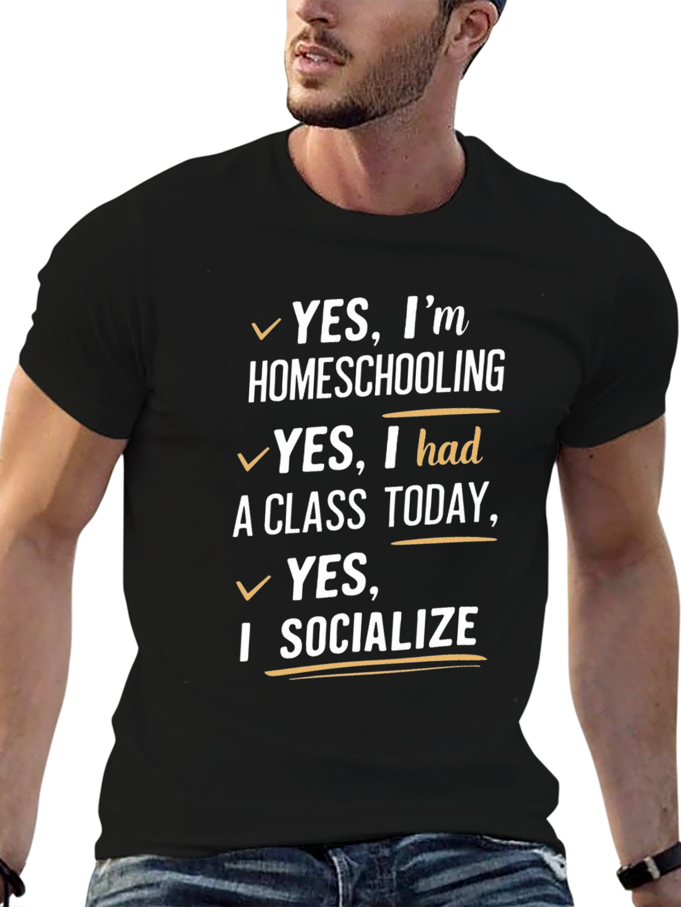 Homeschooling T-Shirt - Yes I Socialize!