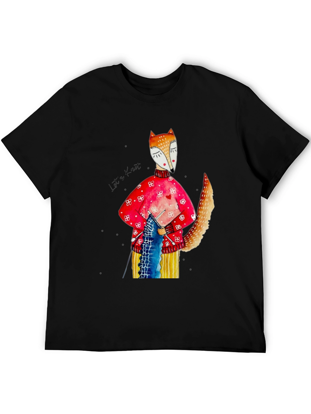 Knitting Fox Graphic Tee