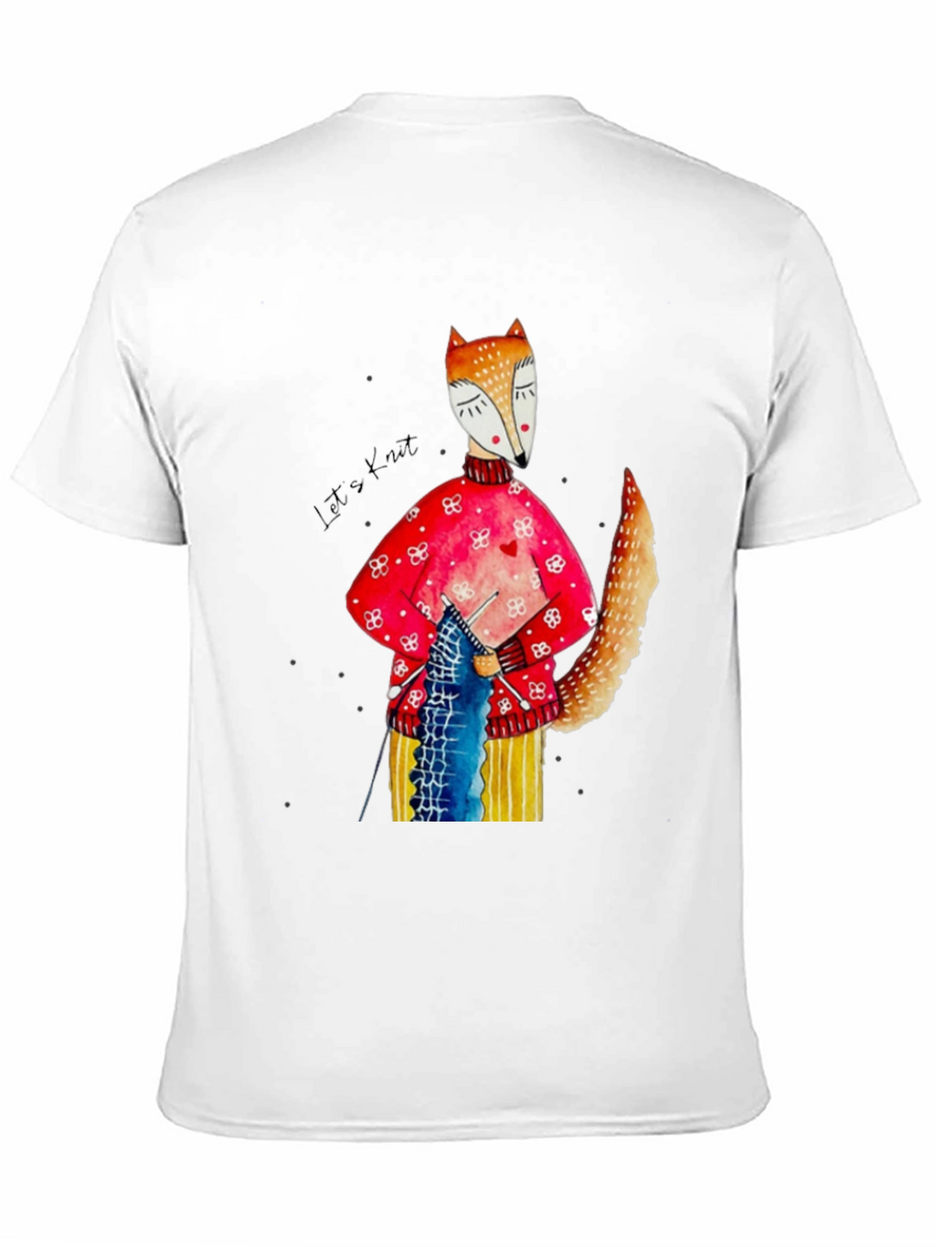 Knitting Fox Graphic Tee