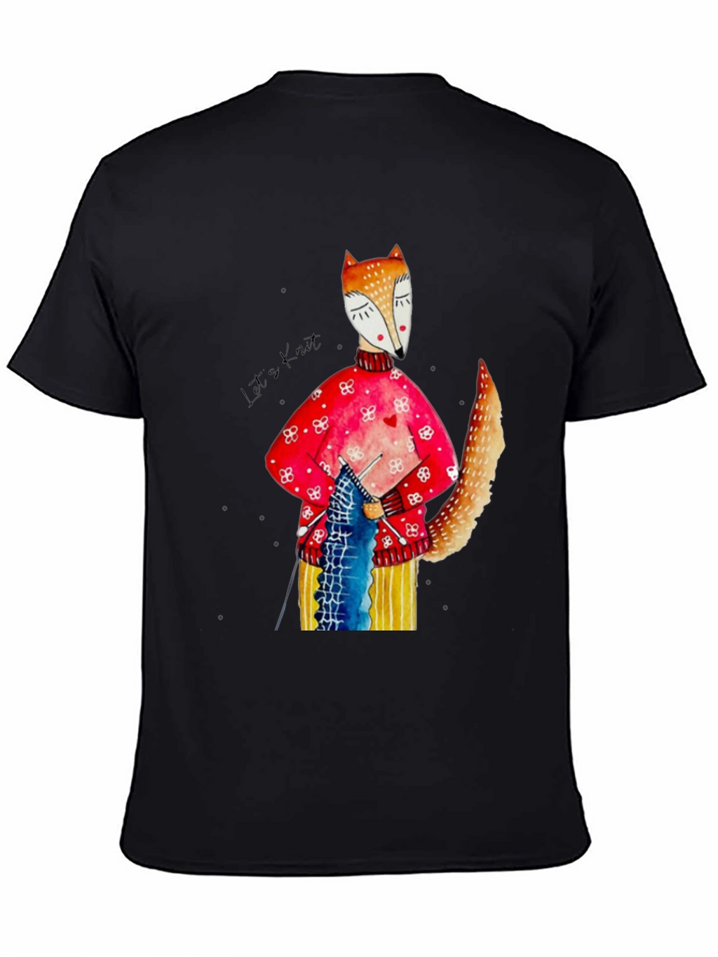 Knitting Fox Graphic Tee