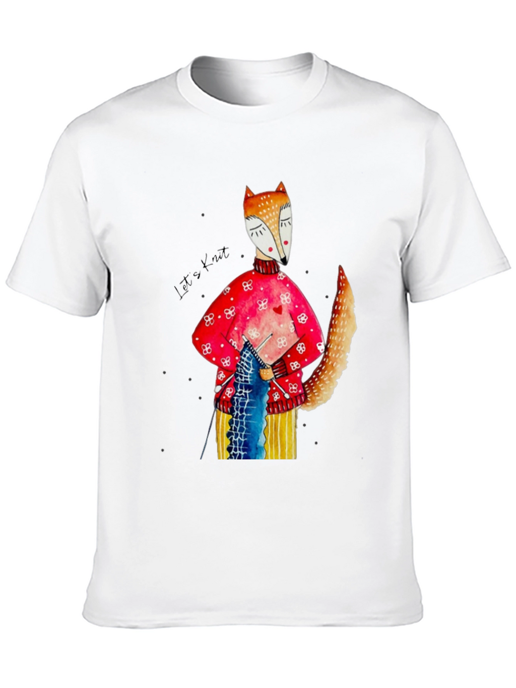 Knitting Fox Graphic Tee