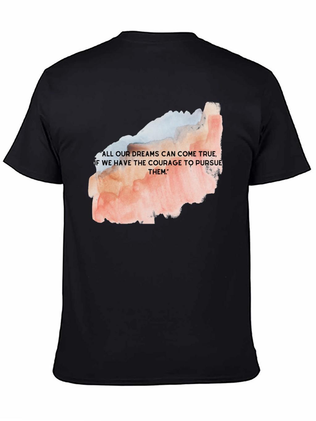 Dream Courage T-Shirt - Motivational Black Tee