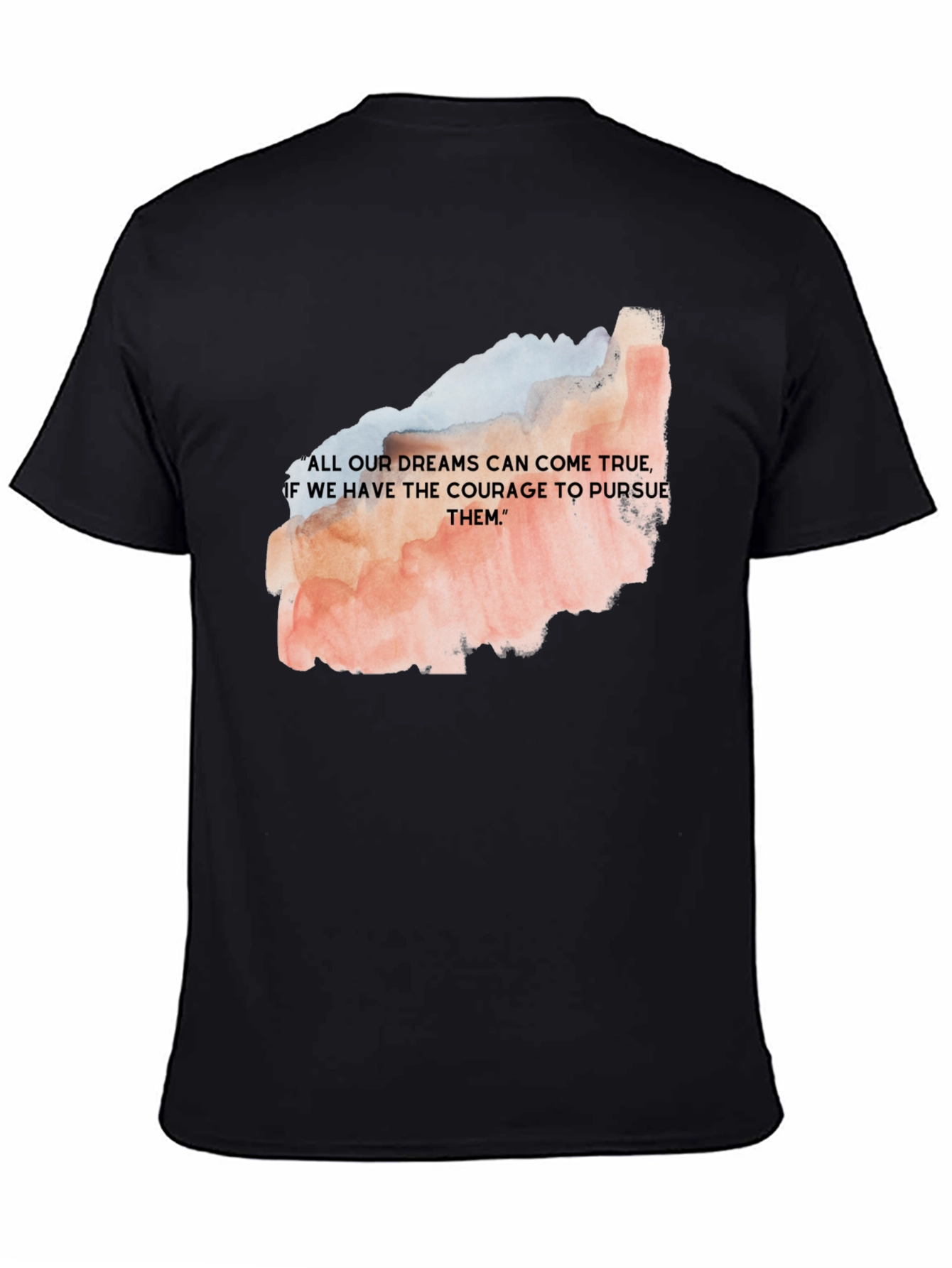 Dream Courage T-Shirt - Motivational Black Tee