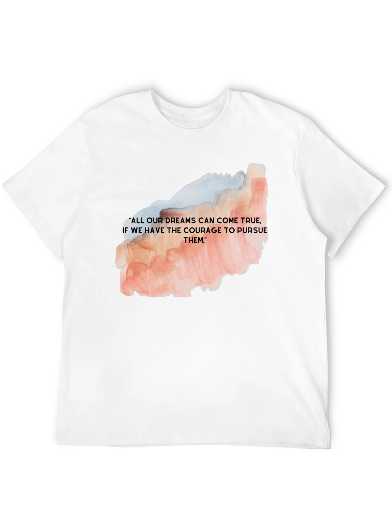 Dream Courage T-Shirt - Motivational Black Tee