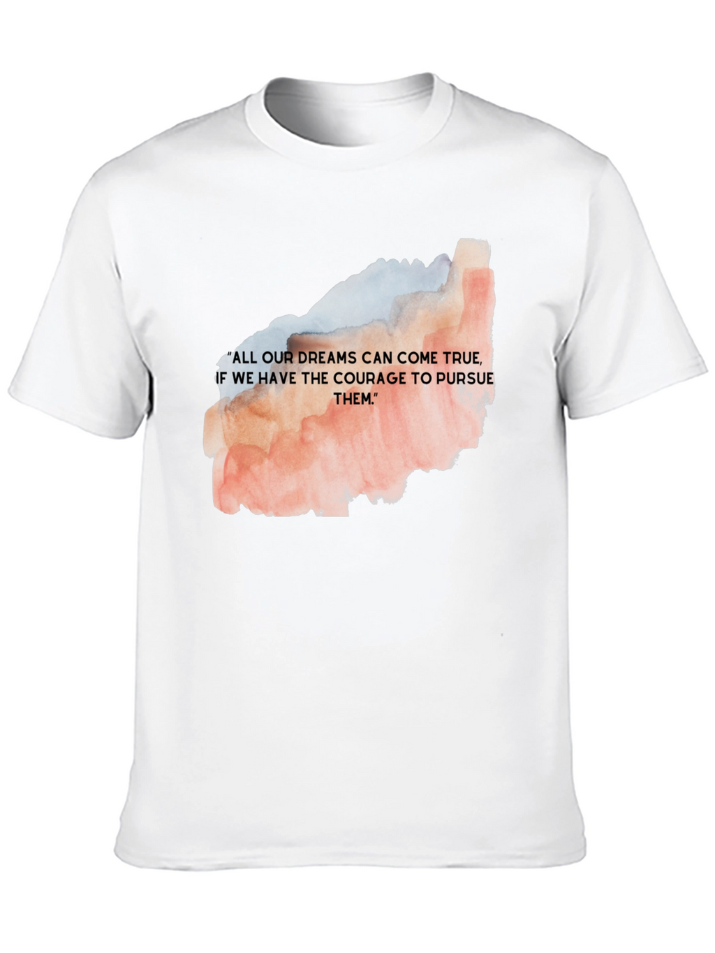 Dream Courage T-Shirt - Motivational Black Tee