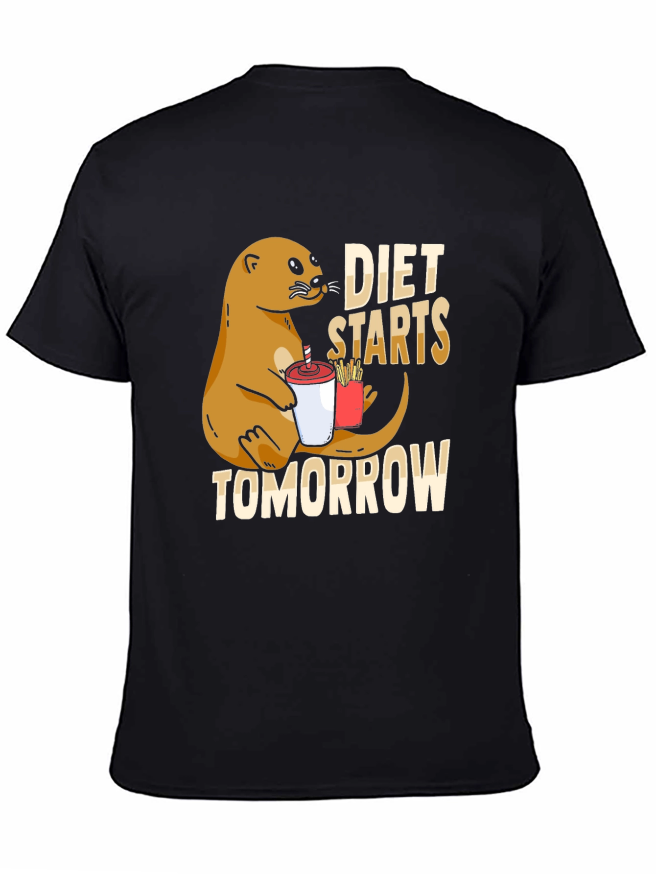 Diet Starts Tomorrow Otter T-Shirt