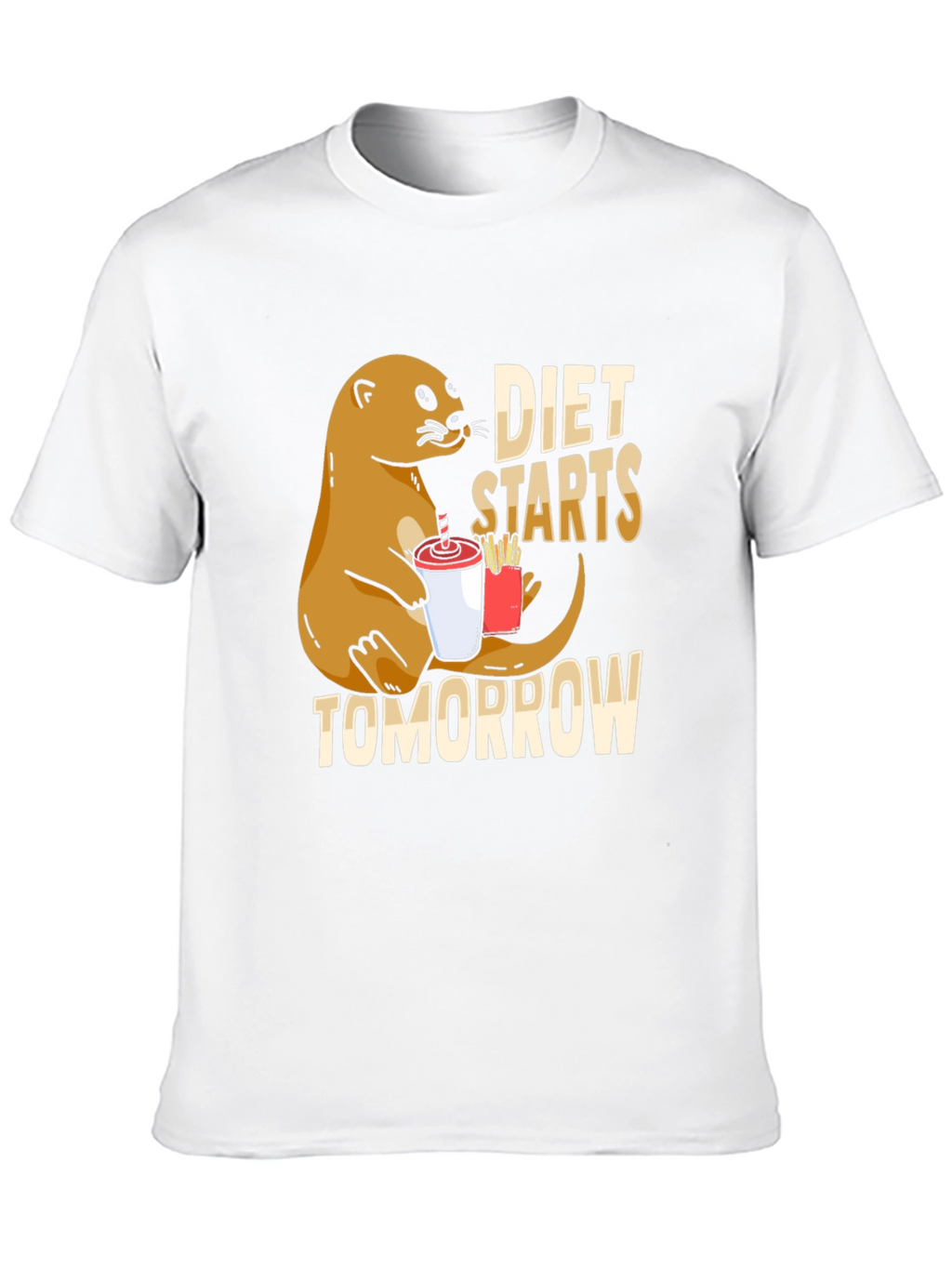Diet Starts Tomorrow Otter T-Shirt